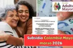 Subsidio Colombia Mayor marzo 2026: fechas confirmadas de pago y detalles oficiales