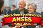 Jubilaciones y pensiones ANSES marzo 2026: Montos, requisitos y calendario de pagos