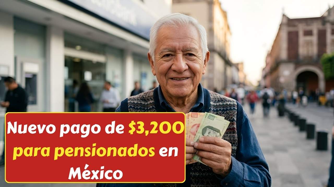Nuevo pago de $3,200 para pensionados en México: quiénes lo reciben y fechas de cobro