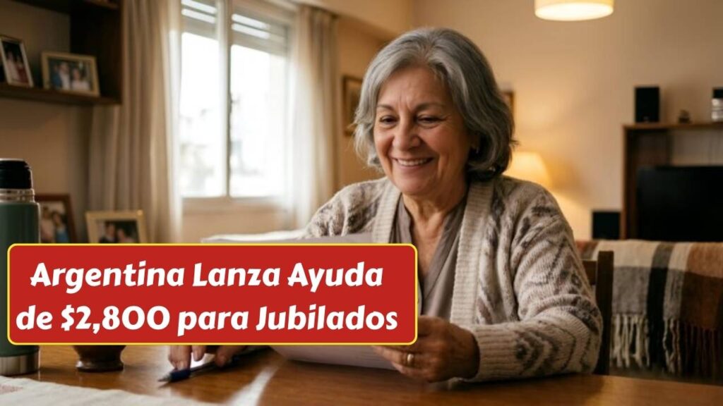 Argentina Lanza Ayuda de $2,800 para Jubilados: Requisitos, Beneficiarios y Cómo Solicitarlo